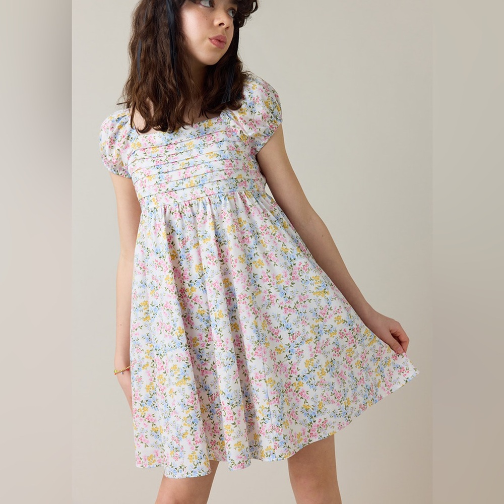 Hello Franki by Francesca’s floral kids sundress youth size small‎